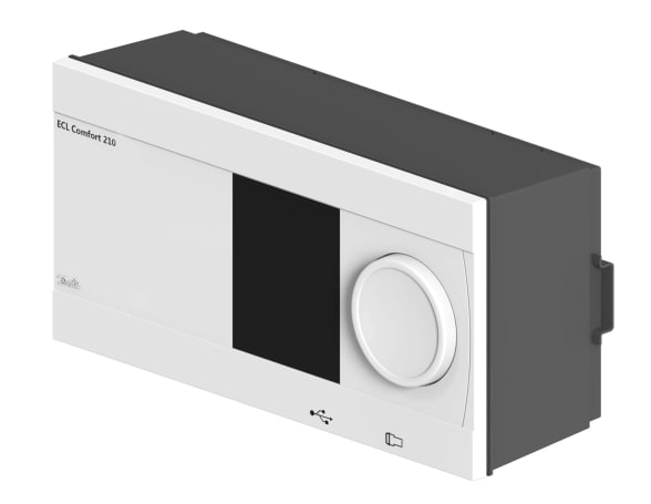 ECL 210 elektroninis valdiklis, reguliuojamas raktu