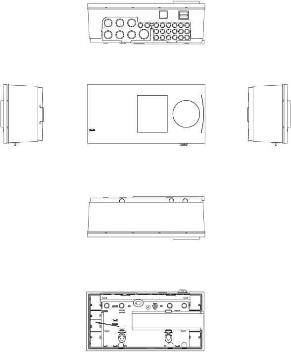 ECL 210 elektroninis valdiklis, reguliuojamas raktu