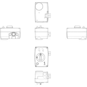 AMV 30 230V 3s/mm 10mm 450N elektrinė pavara (k.v.)